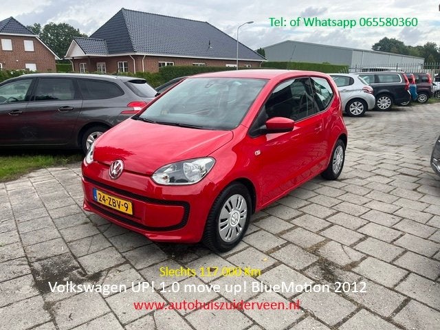 VOLKSWAGEN Up! 1.0 60PK 3D BMT Move up! Navi Airco, Euro 5, Stof, Gebruikt, Up!