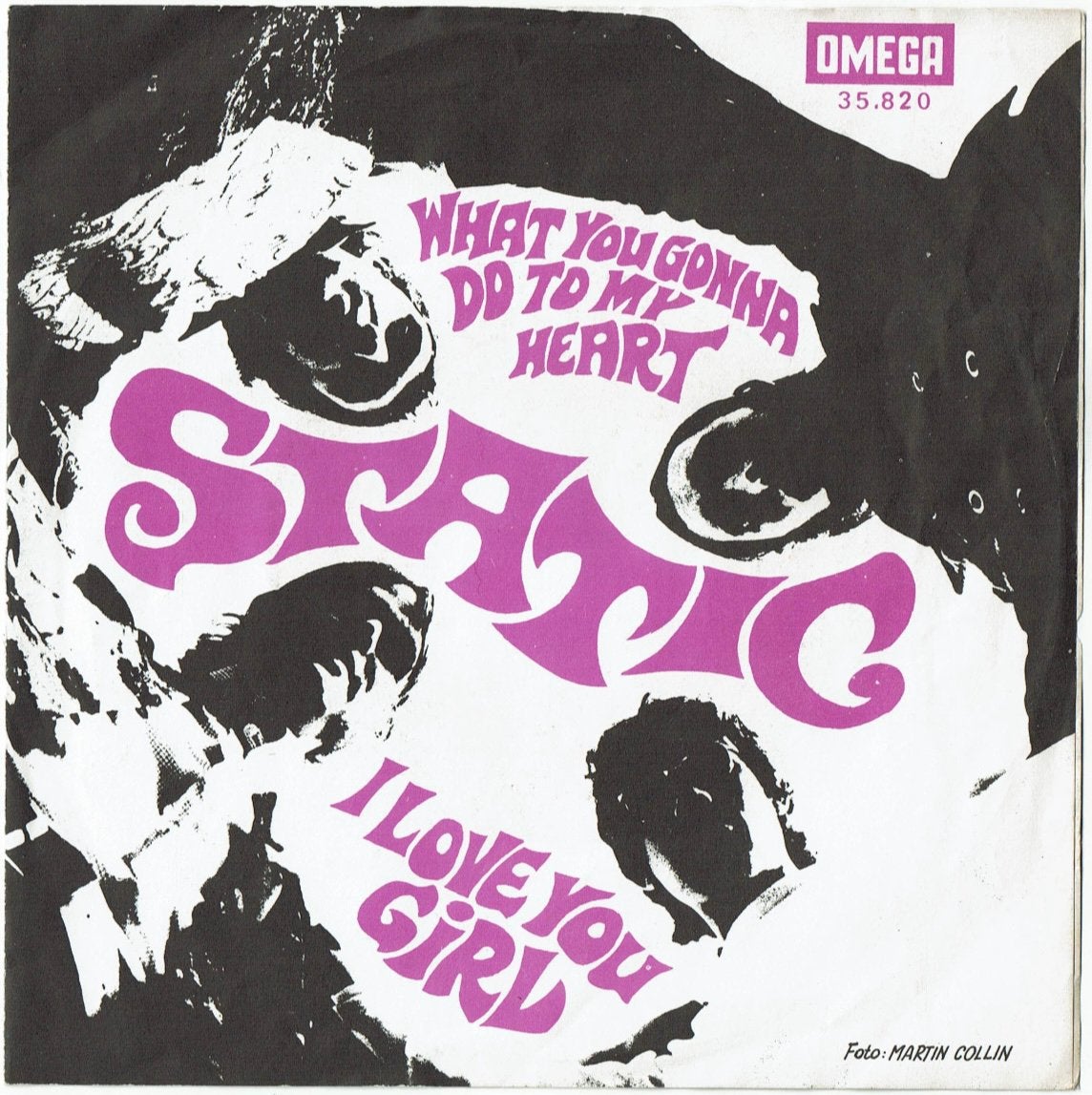Nederbeat single Static (1967) + promotiekaart, Originele persing, 7 inch, Ophalen of Verzenden, Rock en Metal