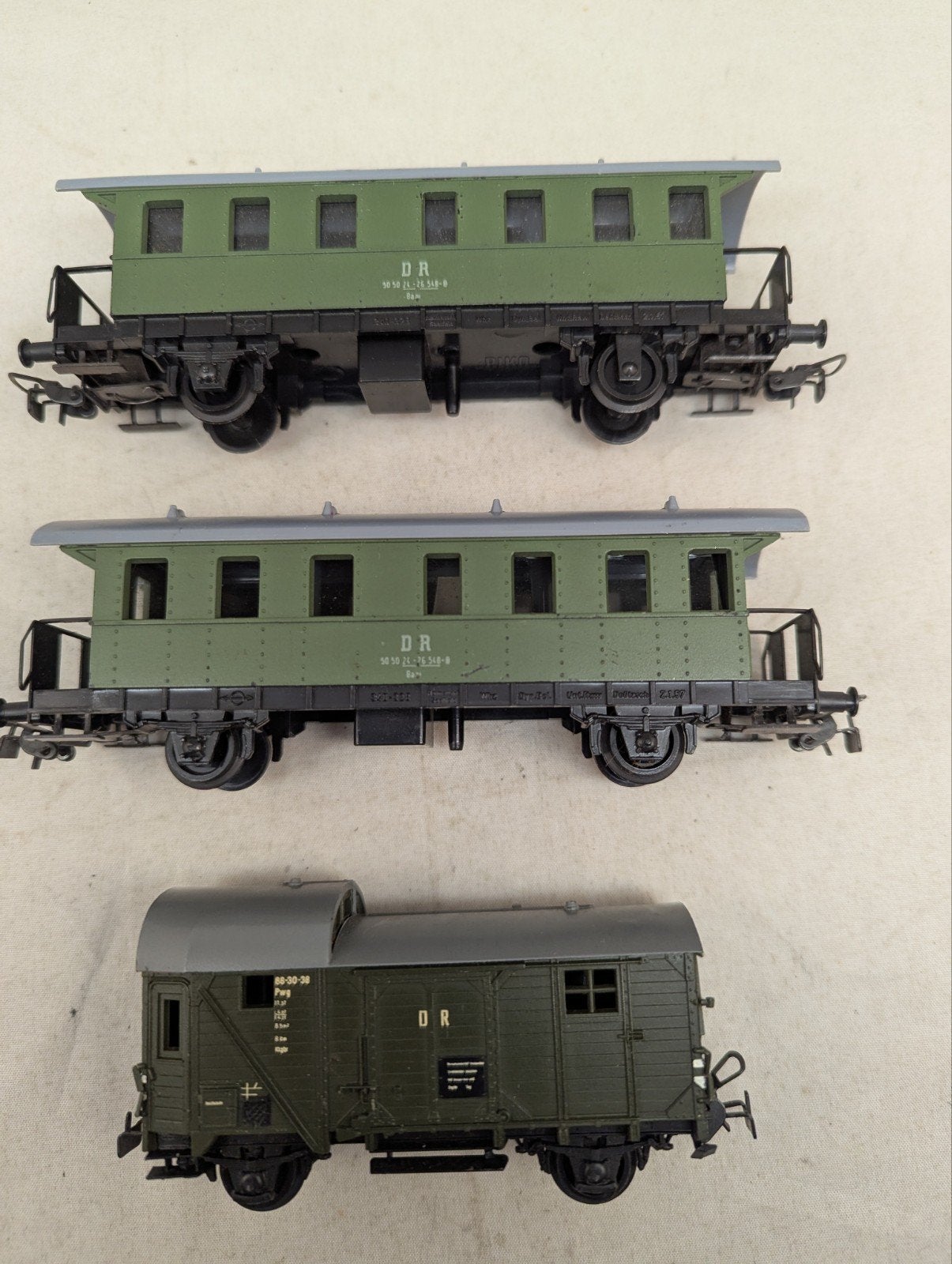 Piko h0 set rijtuigen, Gelijkstroom, Wagon, Zo goed als nieuw, Piko