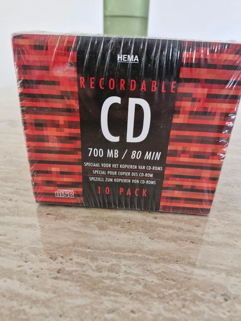 HEMA Recordable CD 700 MB / 80 MIN - 10 stuks, Op spindel, HEMA, Cd, Nieuw
