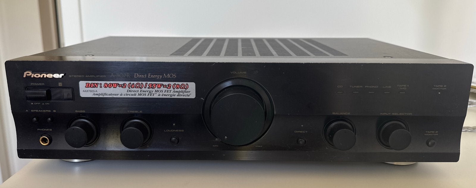 Pioneer A-209R Direct Energy MOS Versterker, Gebruikt, Ophalen of Verzenden, 60 tot 120 watt, Pioneer