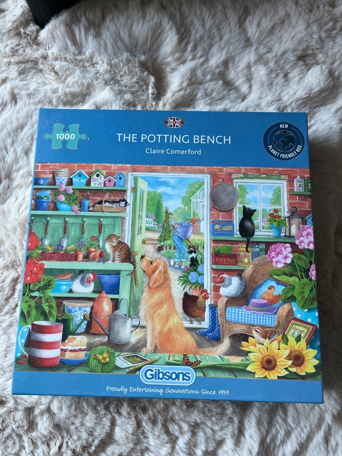 Gibsons Legpuzzel 'The Potting Bench' 1000 stukjes, Ophalen of Verzenden, 500 t/m 1500 stukjes, Zo goed als nieuw, Legpuzzel