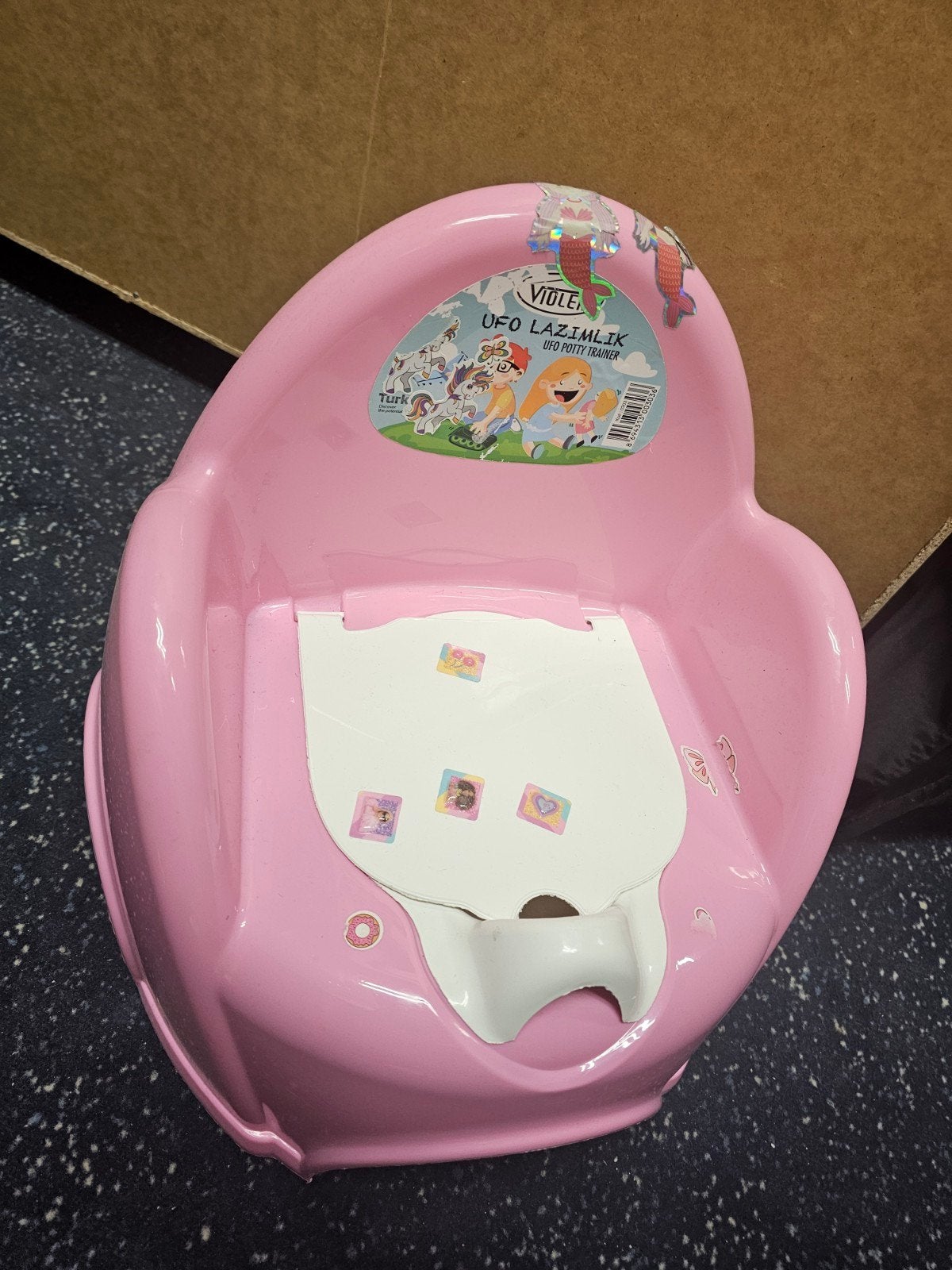 Roze kinderpotje met deksel - UFO Potty Trainer, Ophalen of Verzenden