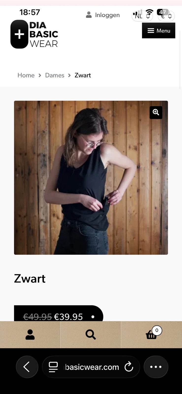 Hemd diabetes maat S nieuw, Ophalen of Verzenden, Nieuw