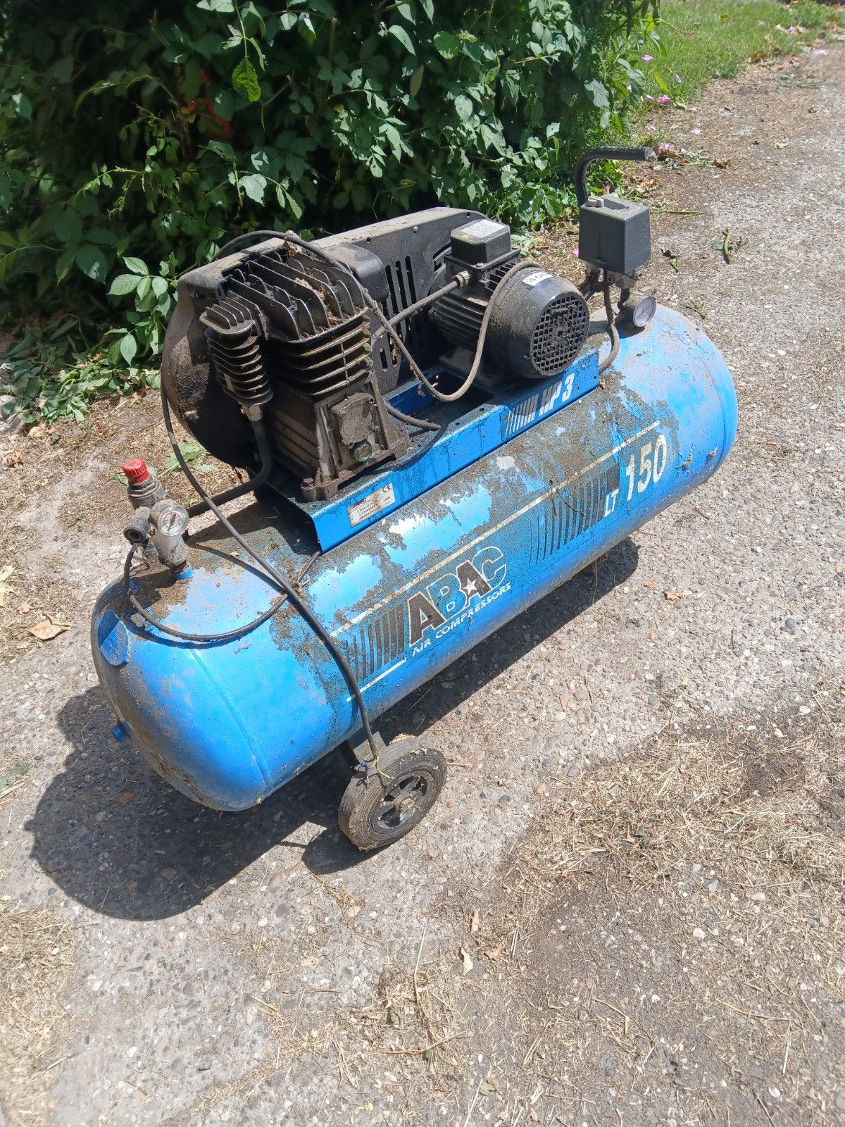 Abac Compressor 150 liter, 3pk, 400V, 100 liter of meer, Ophalen, Gebruikt