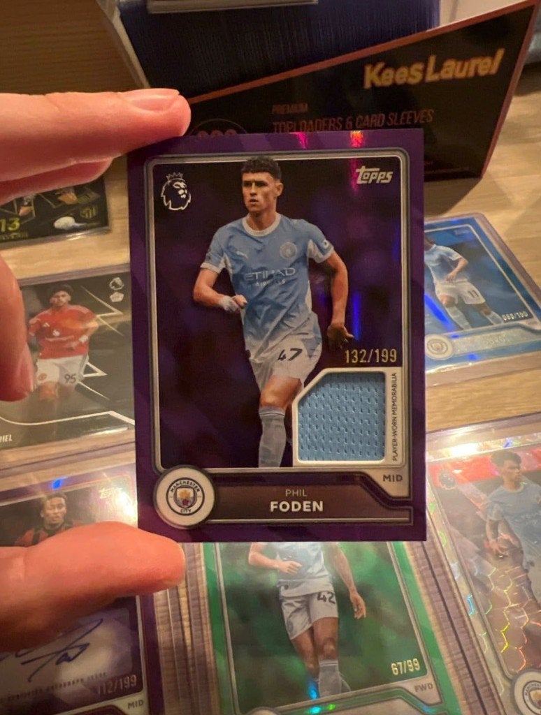 Topps Flagship Phil Foden 26/27 Parallel Relic Kaart, Verzenden, Nieuw, Plaatje