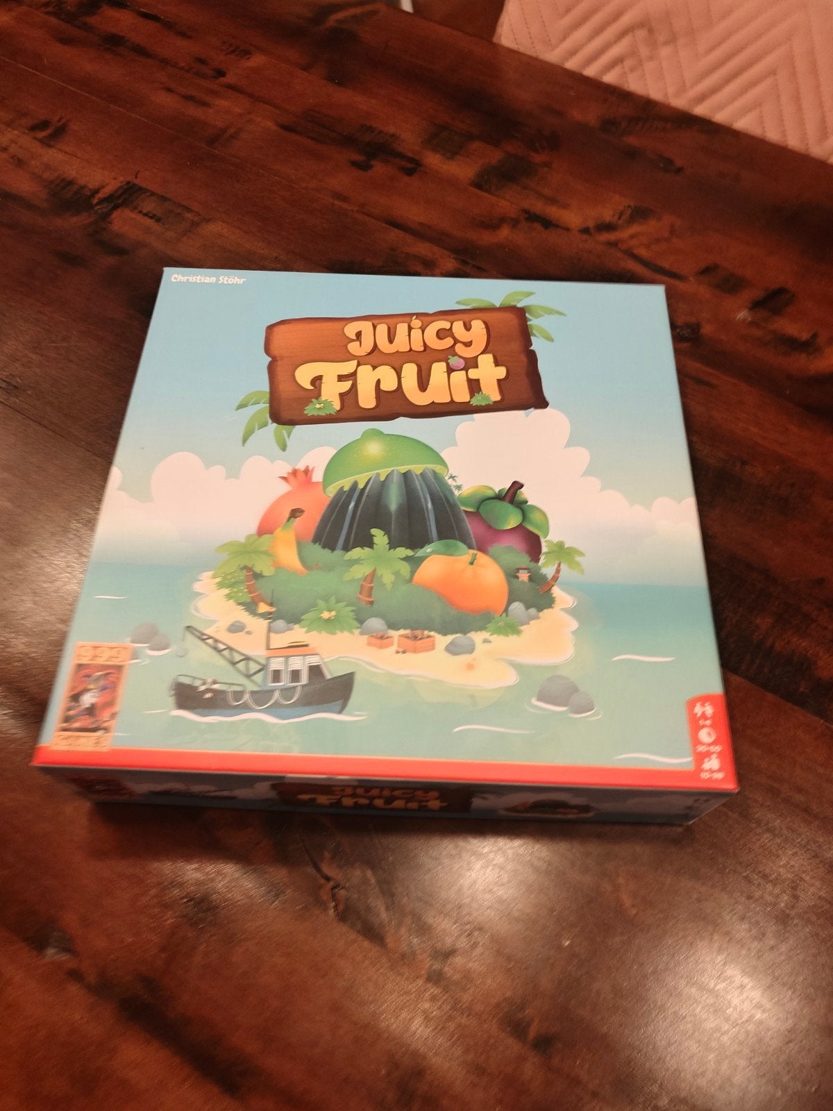 Juicy Fruit Bordspel 999games - Strategisch Fruit Oogsten, Een of twee spelers, Ophalen of Verzenden, Zo goed als nieuw, Deep Print Games