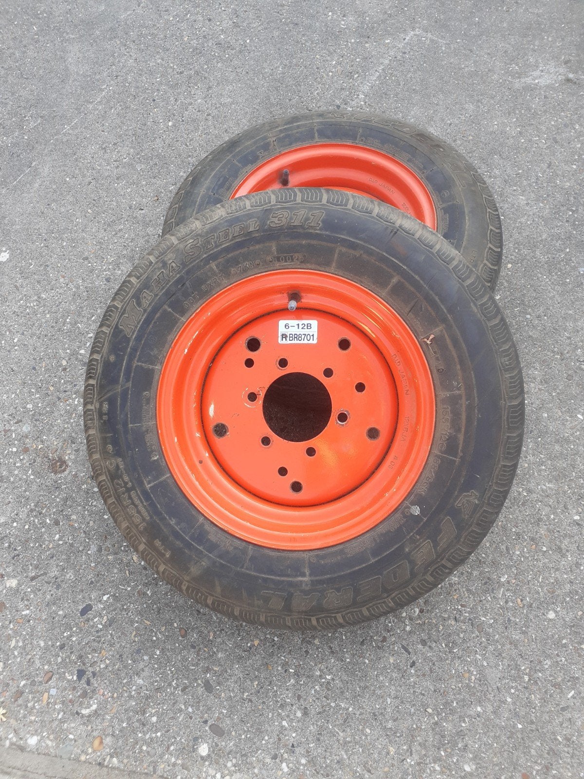Voorwielen kubota, iseki,yanmar, shibaura mini tractor, Ophalen, Gebruikt