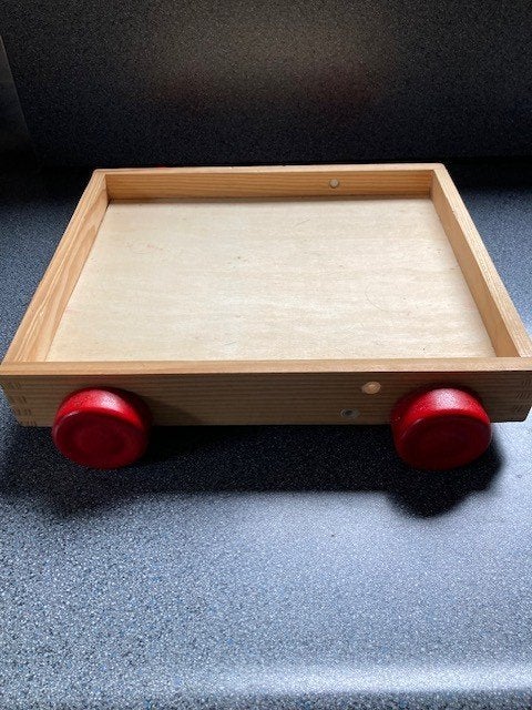 houten kar/blokkenkar/trekkar, Kinderen en Baby's, Speelgoed | Houten speelgoed, Ophalen of Verzenden, Gebruikt, Duw- of Trekspeelgoed