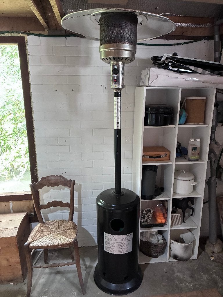 terras verwarmer, Tuin en Terras, Terrasverwarmers, Ophalen, Gebruikt, Parasol, Waterbestendig