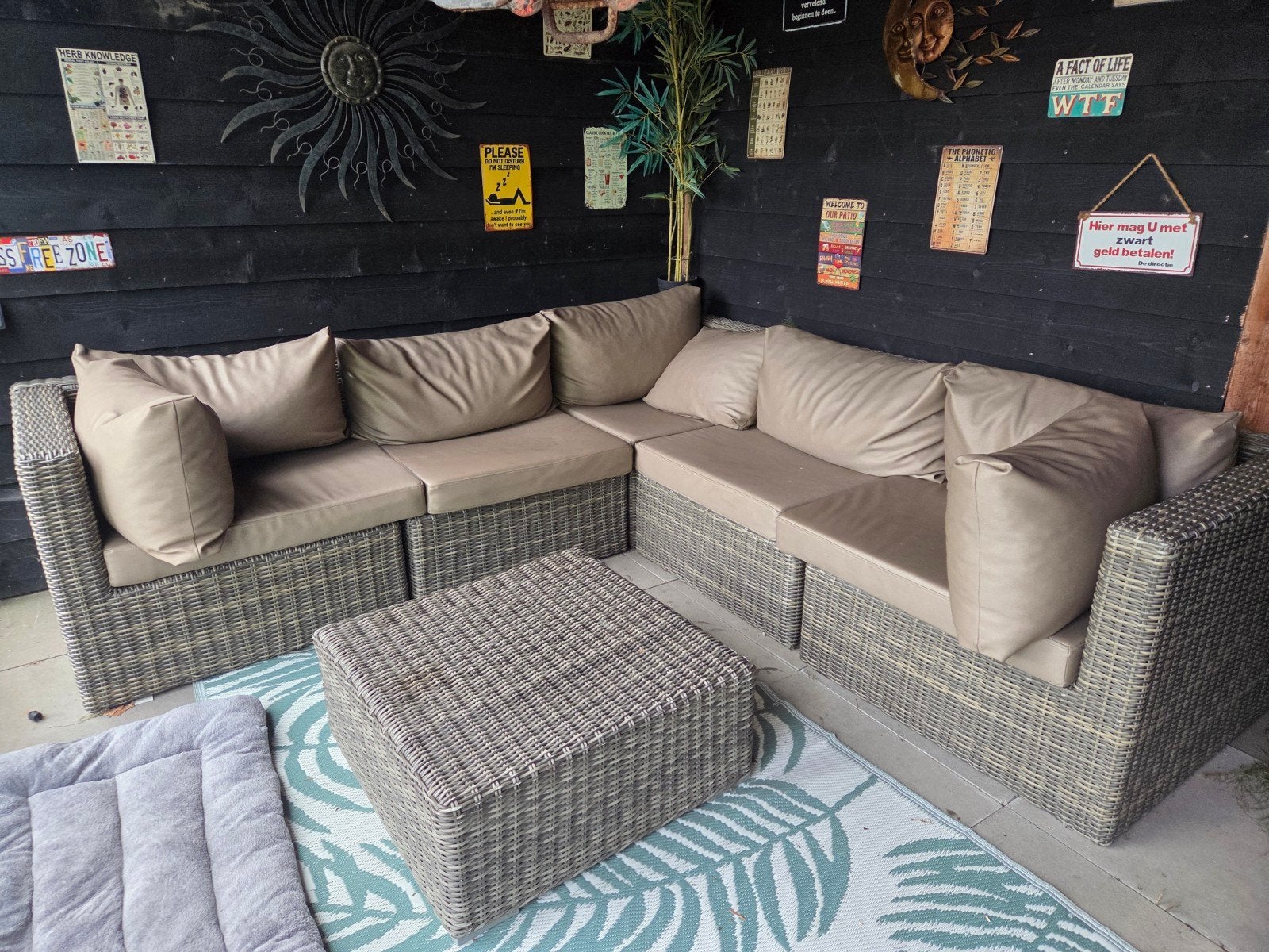 lounge bank, Tuin en Terras, Ophalen, 5 zitplaatsen, Gebruikt, Bank