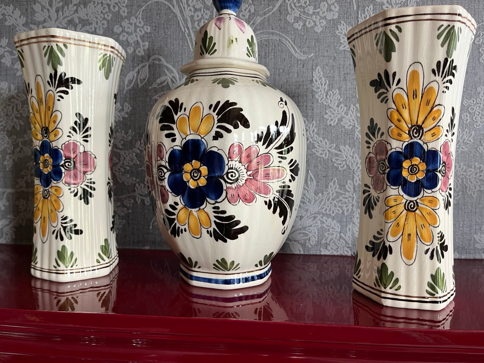Oud kaststel 3 delen uit Delft, Ophalen of Verzenden