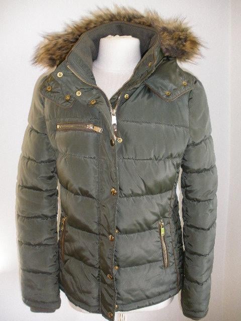 BELLA RAGAZZA jas jack cardigan leger groen maat L, Maat 38/40 (M), Bella Ragazza, Ophalen of Verzenden, Zo goed als nieuw