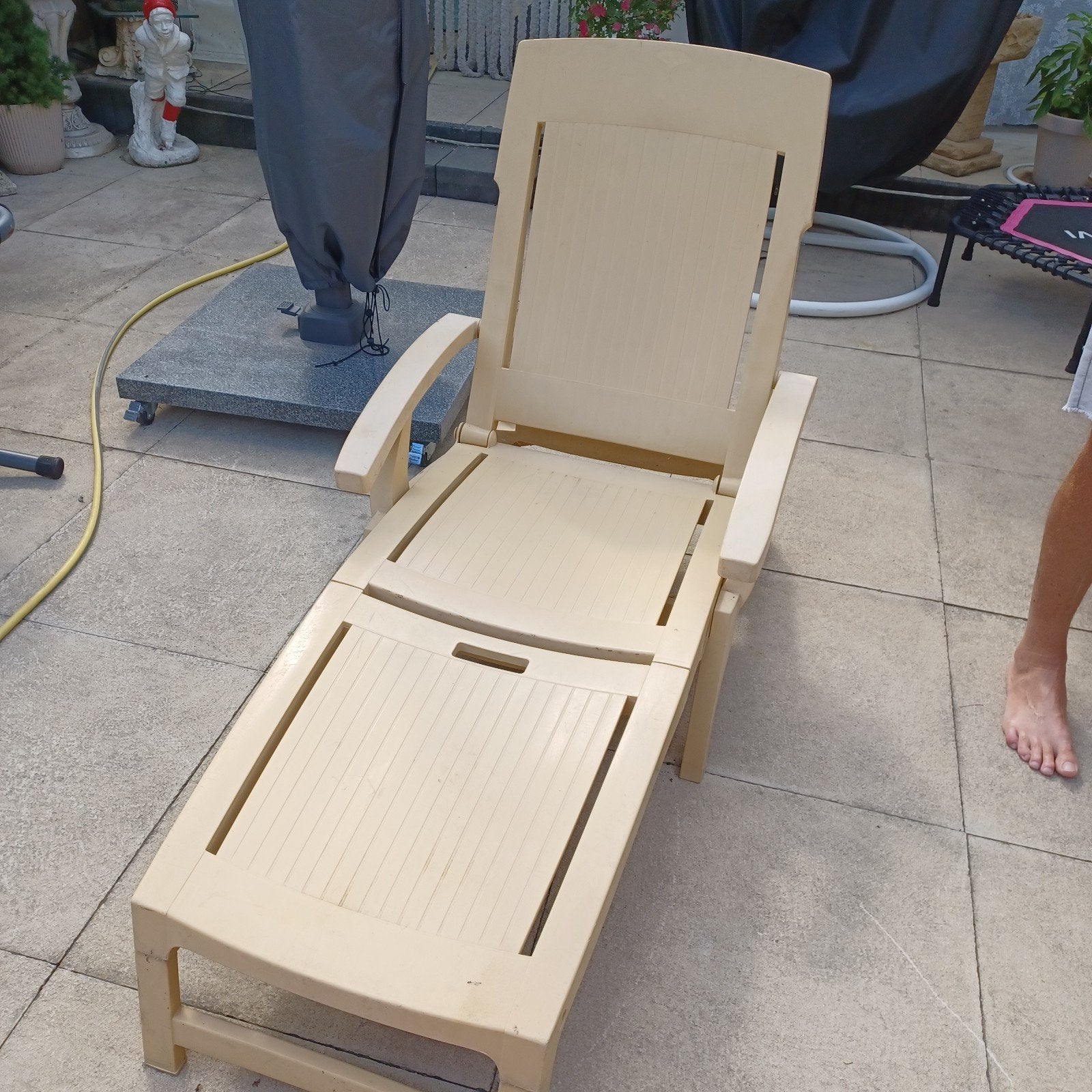 Aquarius Ligbed/ligstoel  geel 25€, Ophalen, Gebruikt