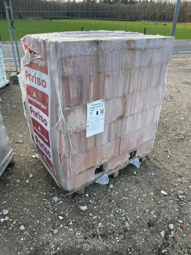 1 pallet poriso stuc 120/174, Doe-het-zelf en Verbouw, Metselstenen, Ophalen, Bakstenen