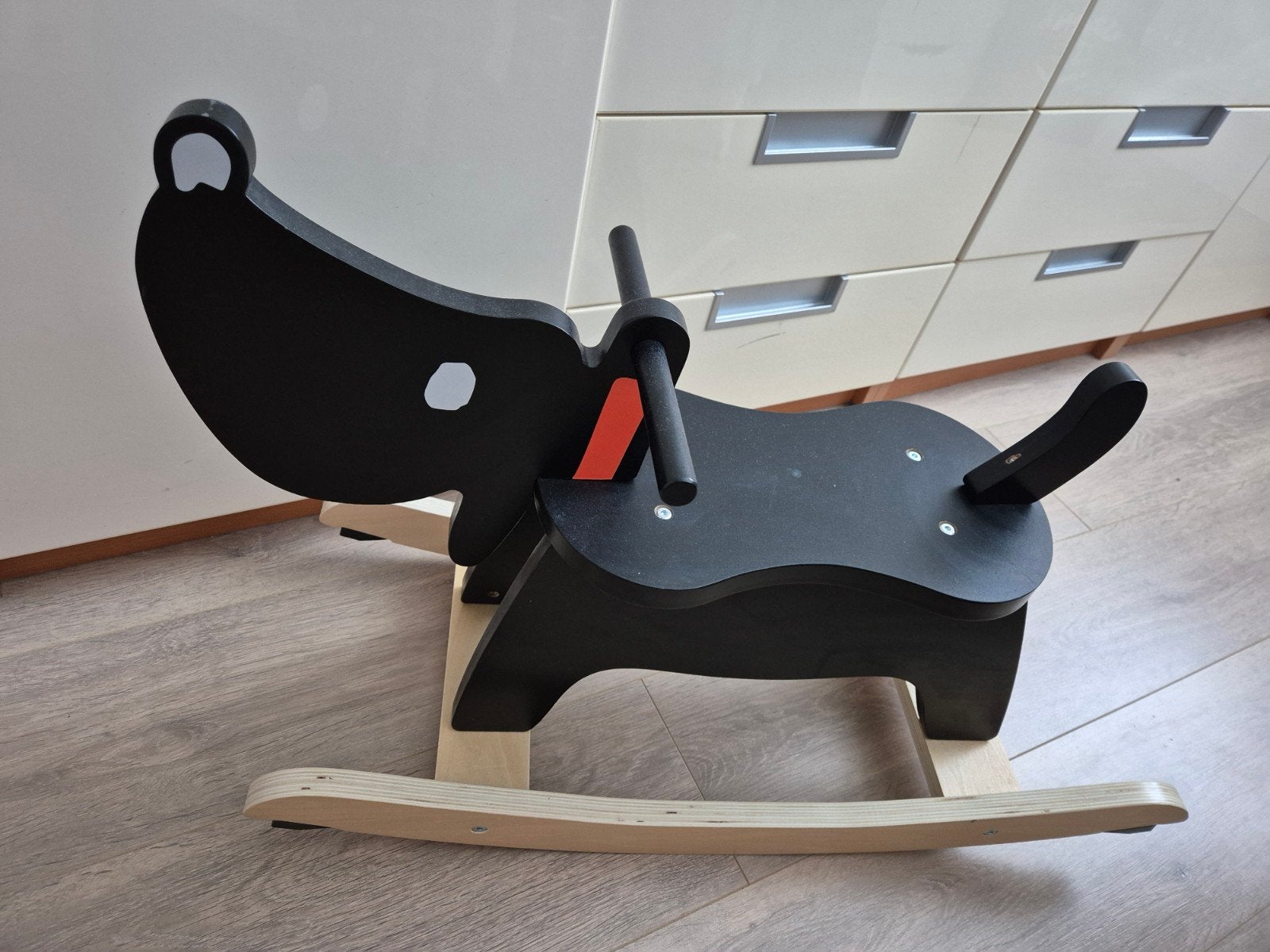 Takkie houten hobbelhond, Ophalen, Zo goed als nieuw