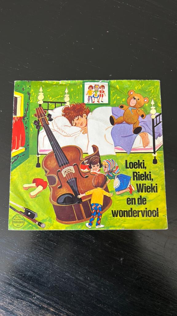 Vinyl kinderverhaal single vintage uitgebracht door Biotex, Cd's en Dvd's, Ophalen of Verzenden, Zo goed als nieuw, Verhaal of Sprookje