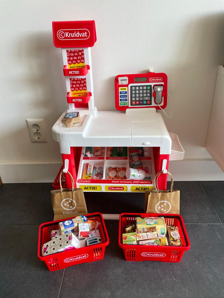 Kruidvat Speelgoed Kassa en mandjes, Kinderen en Baby's, Speelgoed | Educatief en Creatief, Ophalen, Zo goed als nieuw, Knutselen