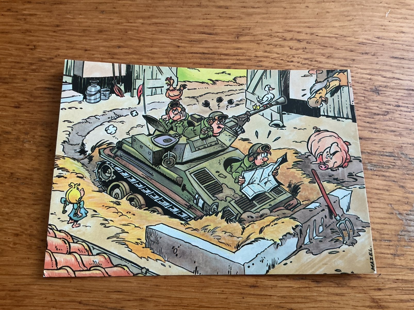M36 militair humor Illustrator Mazel, Ophalen of Verzenden, Overige thema's