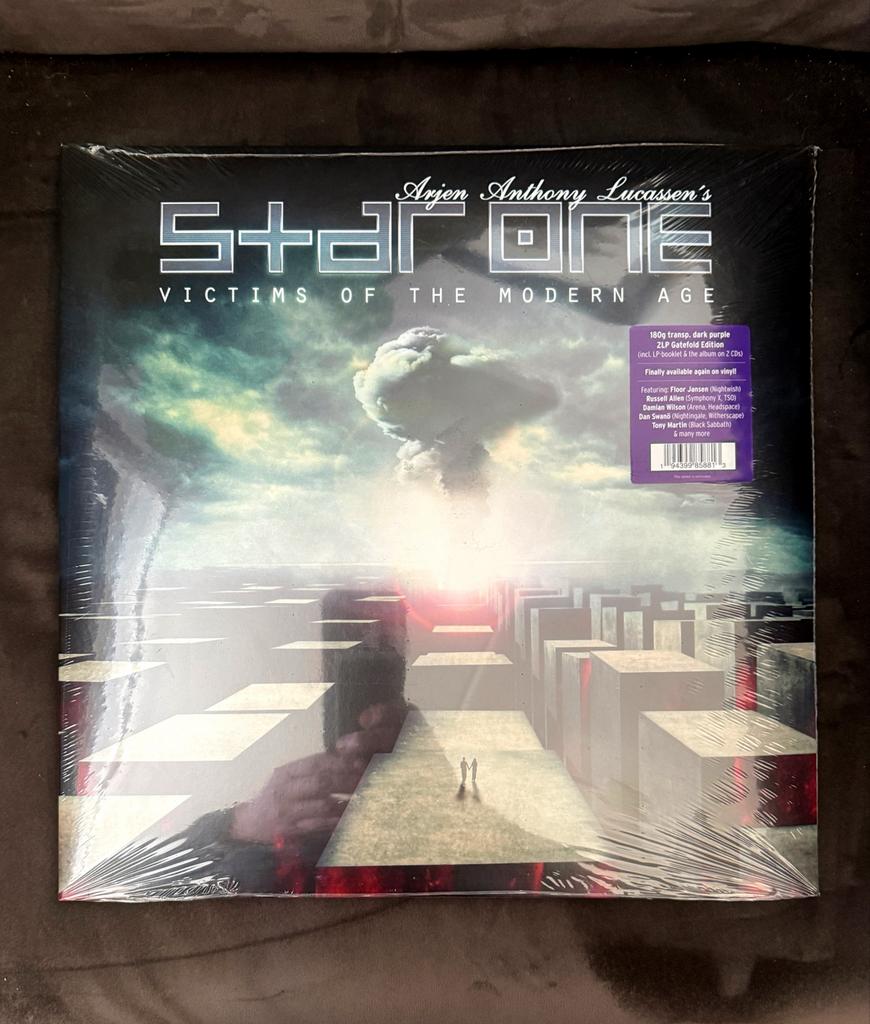Star One - Victims of the Modern Age (2LP NEW, dark purple), Progressive, 2010 - 2019, Colored vinyl, Ophalen of Verzenden