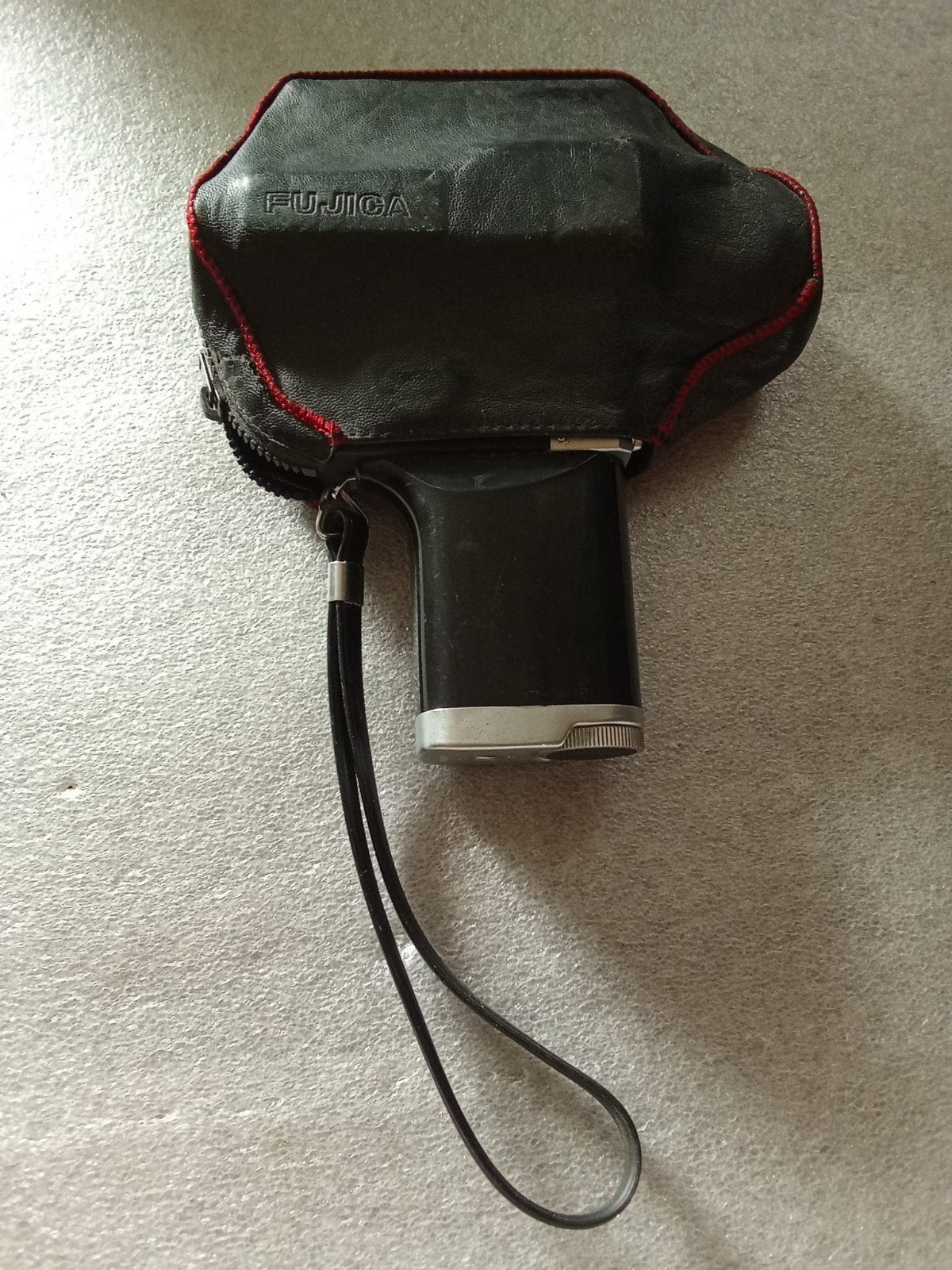 Vintage Fujica Single 8 P300 filmcamera met tasje, Ophalen of Verzenden, 8mm, Camera