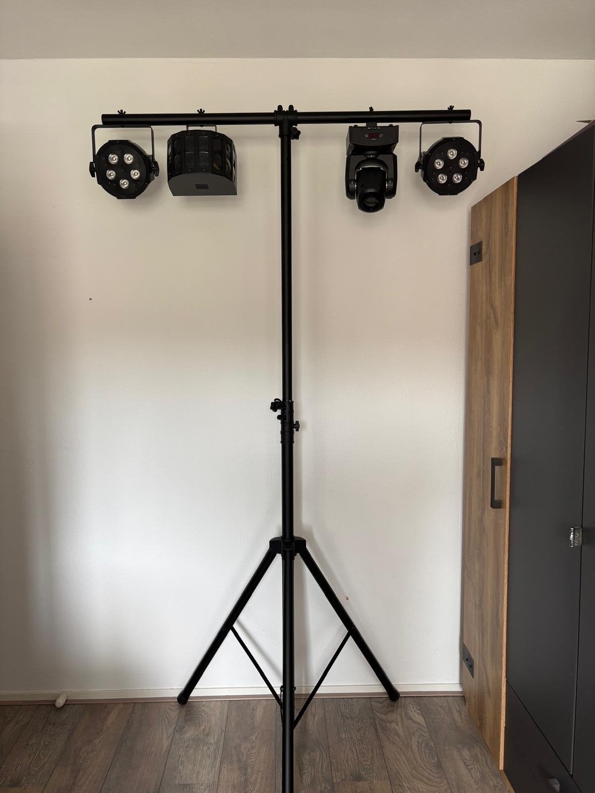 Complete Lichtset met Statief - Zo goed als nieuw, Muziek en Instrumenten, Licht en Laser, Ophalen, Zo goed als nieuw, Licht, Geluidgestuurd