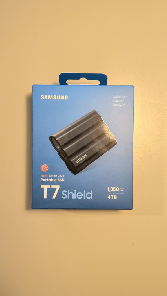 Samsung T7 Shield Portable SSD 4TB - Nieuw in doos, Server, SSD, Nieuw, Ophalen of Verzenden