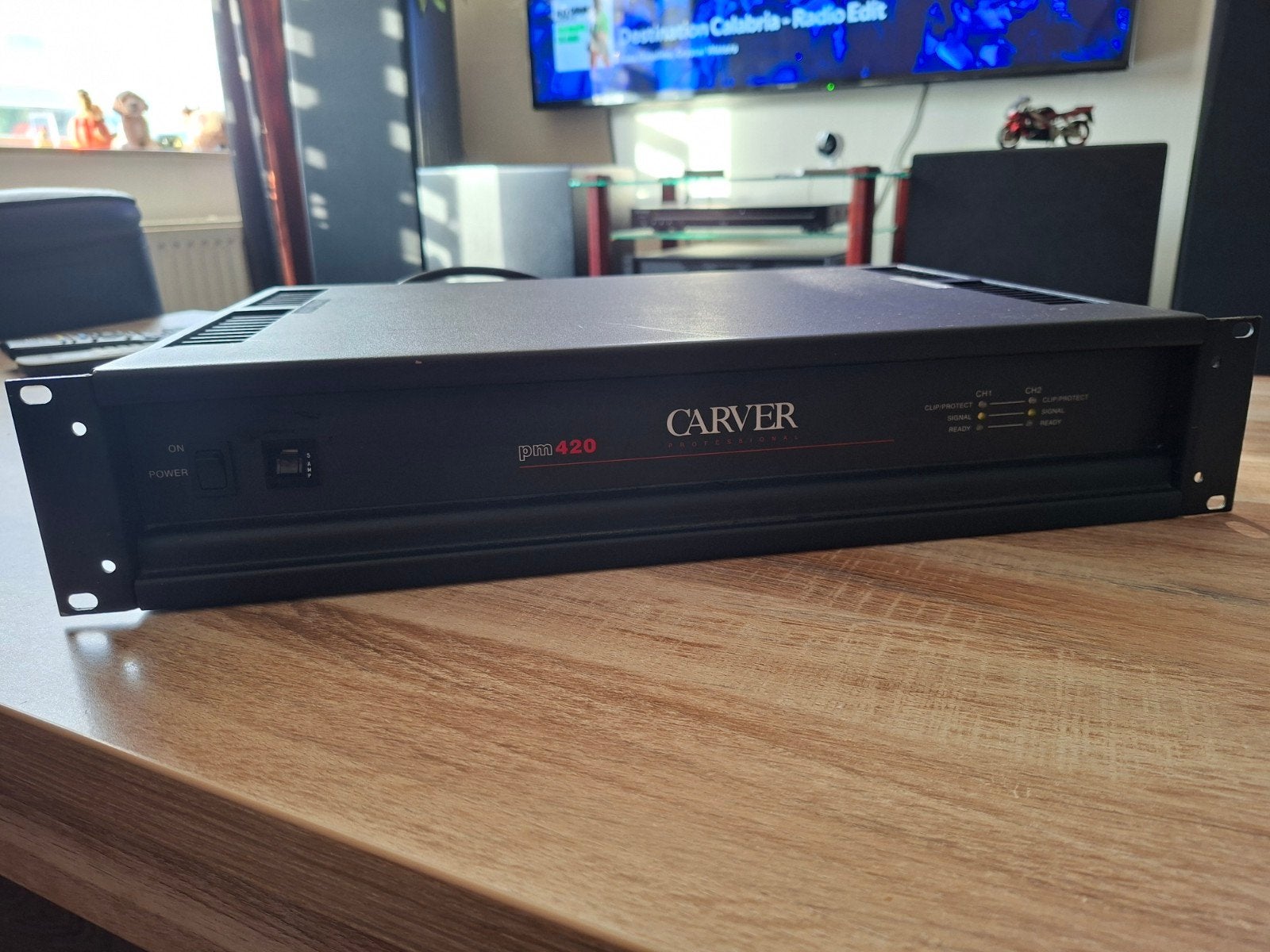 Carver PM 420 Eindversterker - Krachtig en Betrouwbaar, Overige merken, Gebruikt, Ophalen of Verzenden, 120 watt of meer