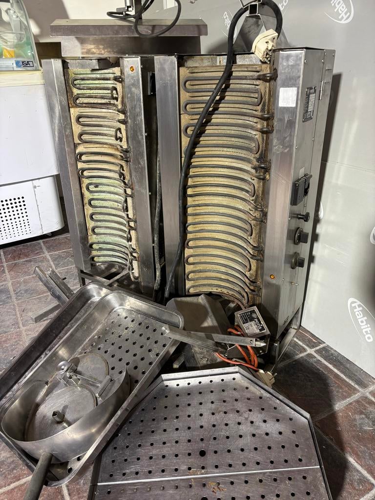 Shoarma grill / gyros grill, Witgoed en Apparatuur, Ophalen, Gebruikt