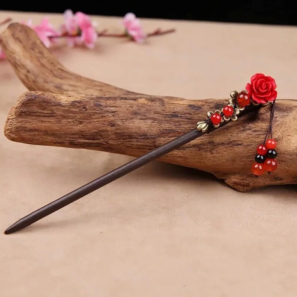 Lurrose Chinese Hair Pin Pack of 2 Vintage Hair Accessories, Ophalen of Verzenden, Haarspeld