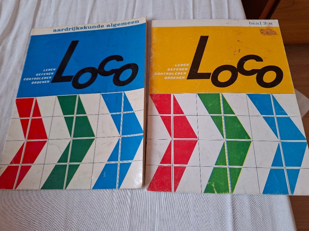 2 mini loco boekjes, taal en aardrijkskunde, Ophalen of Verzenden
