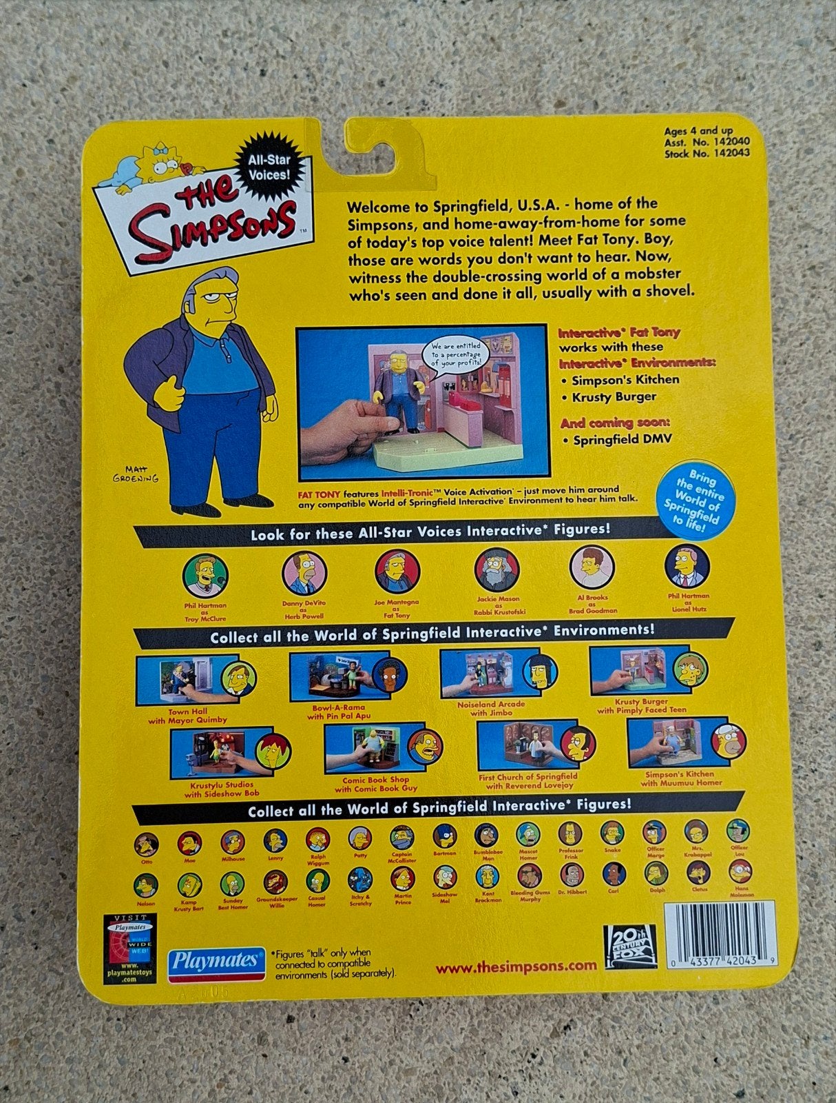 The Simpsons Fat Tony - Gesigneerd door Joe Mantegna, Ophalen of Verzenden, Nieuw