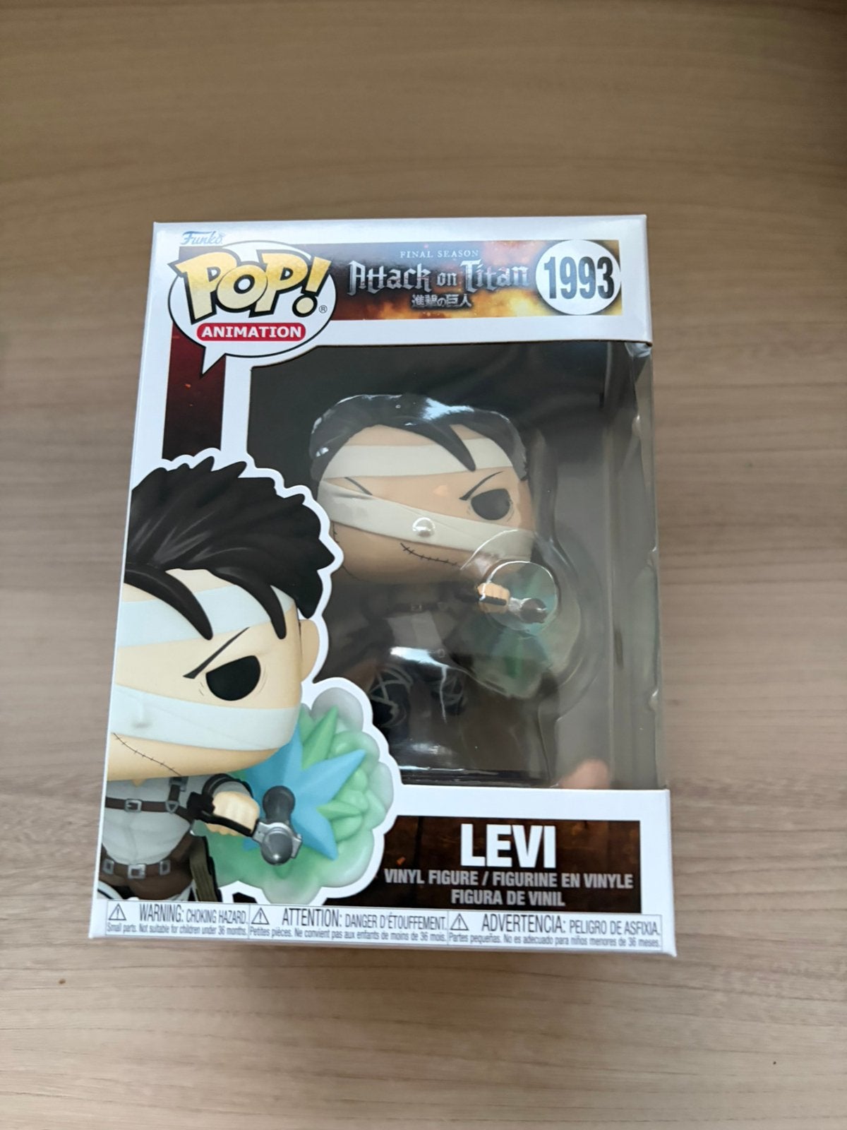 Funko Pop! Attack on Titan – Levi #1993 – Final Season, Funko Europe, Ophalen of Verzenden, Zo goed als nieuw, 4th floor, 1 Queen Caroline St, London W6 9YN, Verenigd Koninkrijk