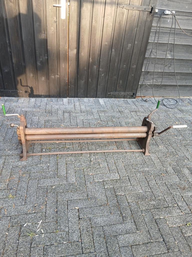 Oude plaatwals - handbediend, Doe-het-zelf en Verbouw, Overige Doe-het-zelf en Verbouw, Gebruikt, Ophalen of Verzenden