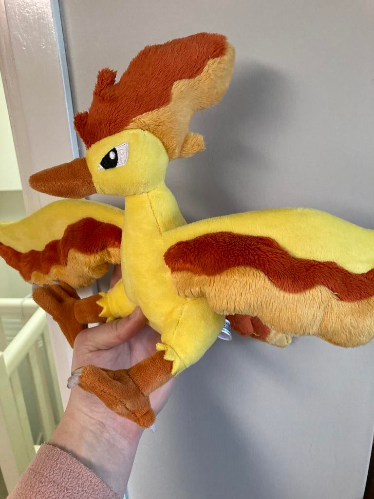 Moltres japan knuffel, Ophalen of Verzenden, Zo goed als nieuw, Overige typen