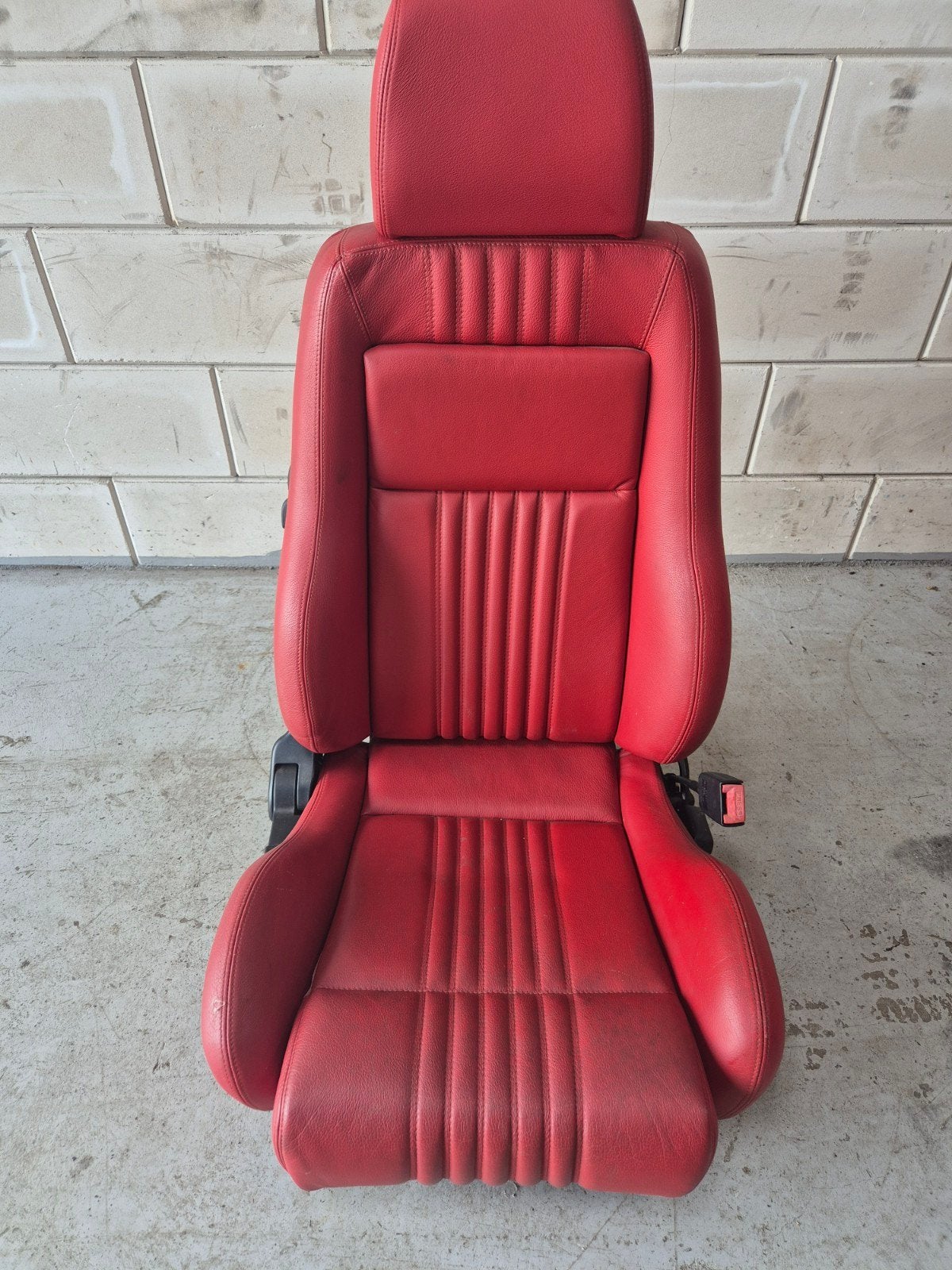 Alfa Romeo GTV 916 Stoel Rood Leer - Bijrijdersstoel, Ophalen, Gebruikt, Alfa Romeo