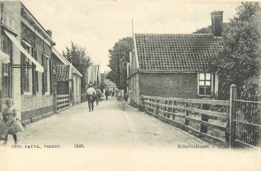 388-417-015 Uitgeest Schevelstraat, Verzamelen, Ansichtkaarten | Nederland, Verzenden, Voor 1920, Noord-Holland