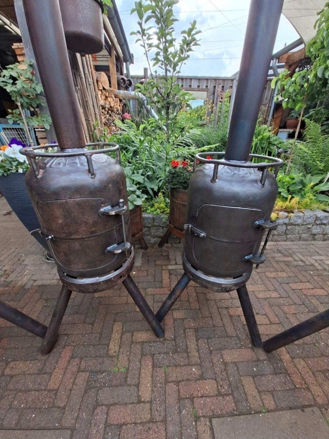 Kwaliteits Kachels. Tuinkachel Tuinhaard.  Terraskachel. Bbq, Ophalen, Nieuw