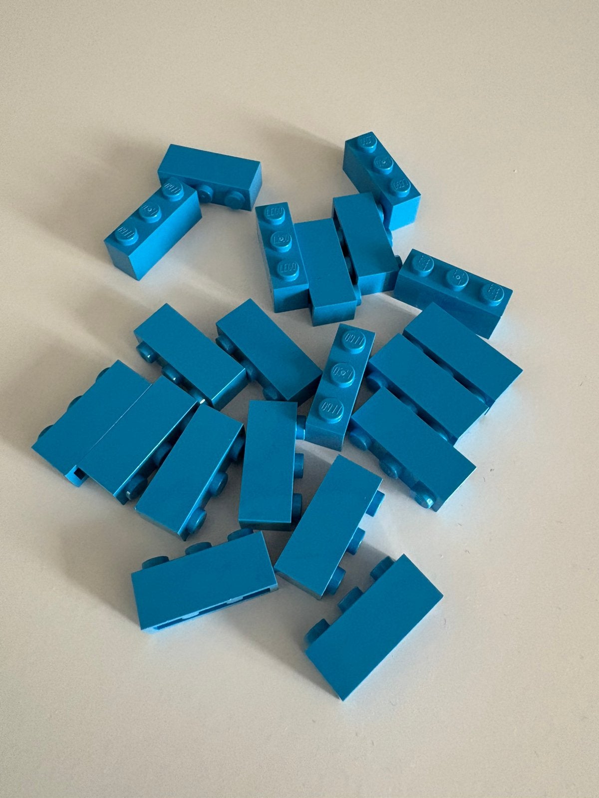Lego steen blauw 1x3 - 20 stuks - Nieuw, Overige thema's, Lego, Nieuw, Ophalen of Verzenden