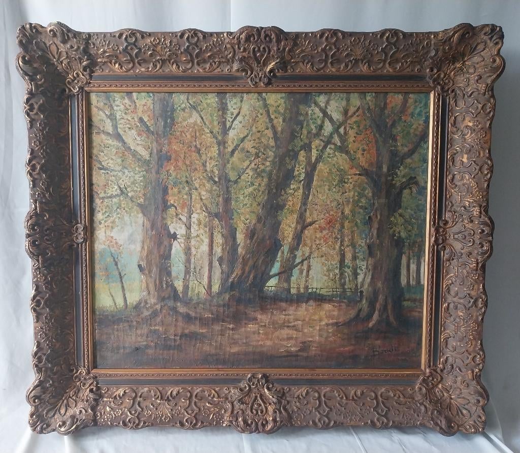 Karel de Bondt (1888-1973) - Bospad - 1930, Antiek en Kunst, Ophalen