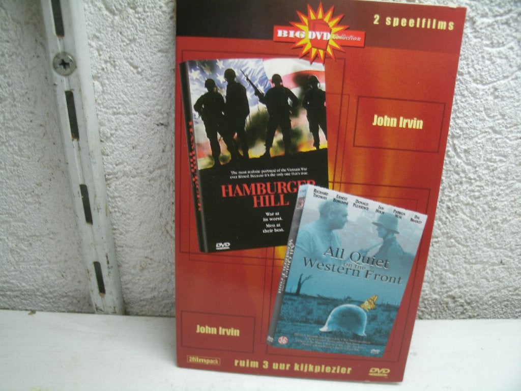 dvd 201b hamburger hill/all quiet western front, Vanaf 16 jaar, Ophalen of Verzenden, Zo goed als nieuw, Oorlog