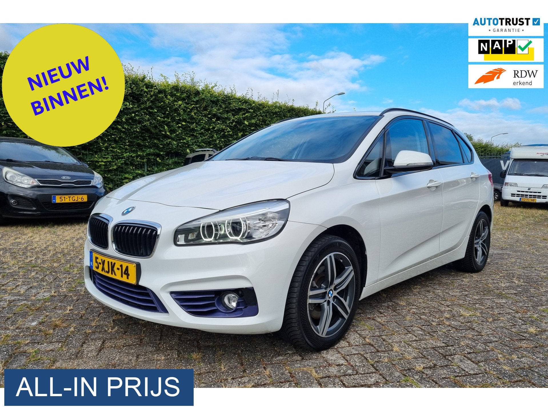 BMW 2 Serie Active Tourer 218i Executive ✅LEUKE AUTO ✅TR, Auto's, BMW, Voorwielaandrijving, Gebruikt, Met garantie (alle), Wit
