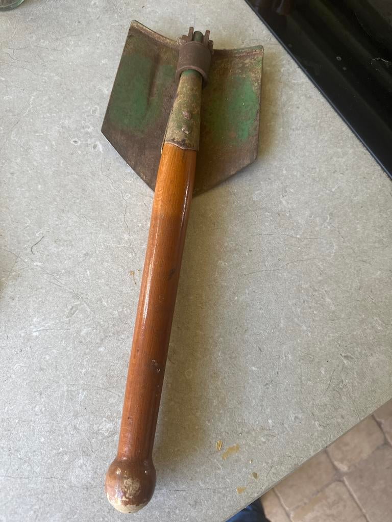 Veldschep M43 US Leger Opvouwbare Schop met Hoes, Antiek en Kunst, Antiek | Gereedschap en Instrumenten, Ophalen of Verzenden