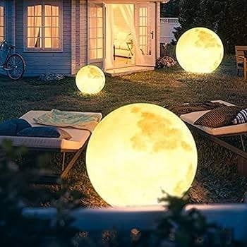 maanlamp tuin zonneenergie 2 stuks, Zonne-energie, Kunststof, Minder dan 50 watt, Nieuw