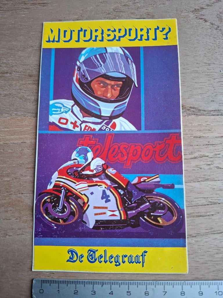 Sticker motor telesport, Ophalen of Verzenden, Zo goed als nieuw, Auto of Motor