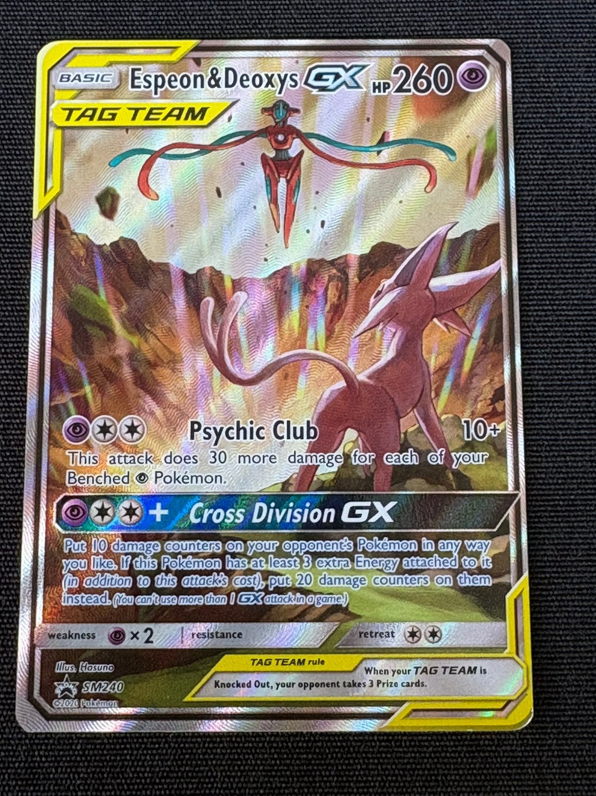 Espeon & Deoxys SM240, Ophalen of Verzenden, Zo goed als nieuw