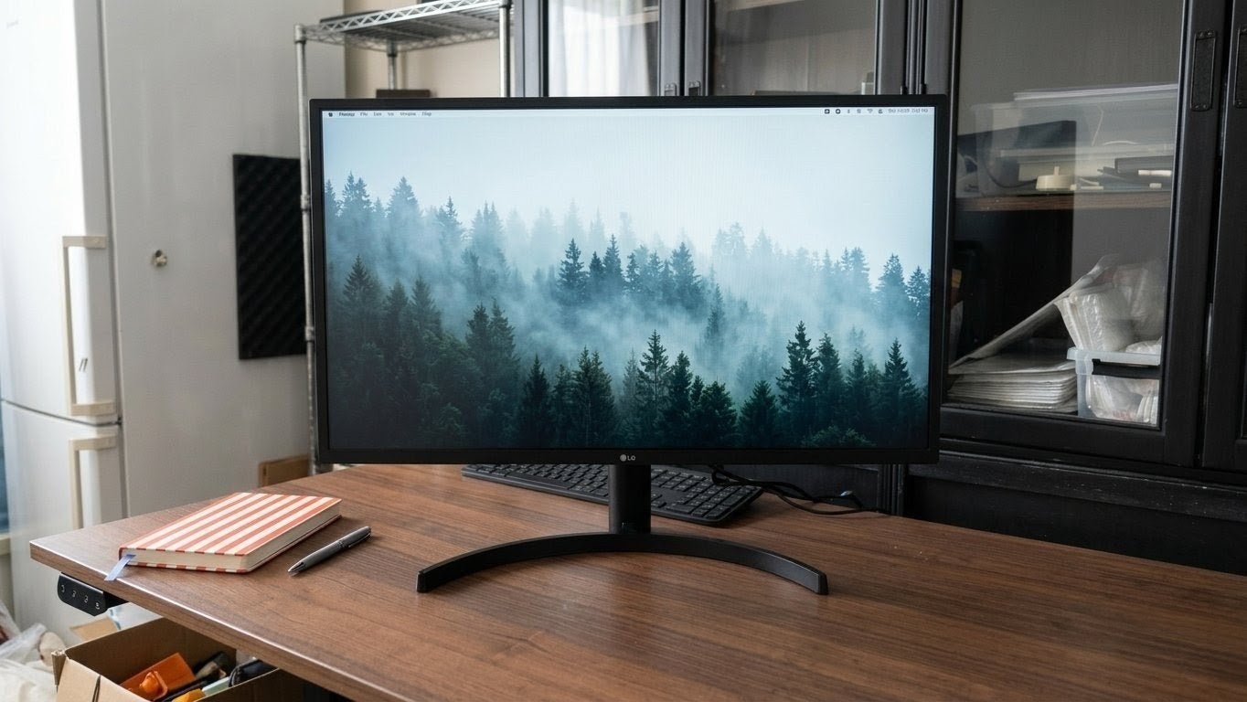 LG 32-inch Monitor - Zo goed als nieuw, verstelbaar, Computers en Software, Monitoren, In hoogte verstelbaar, Ophalen of Verzenden