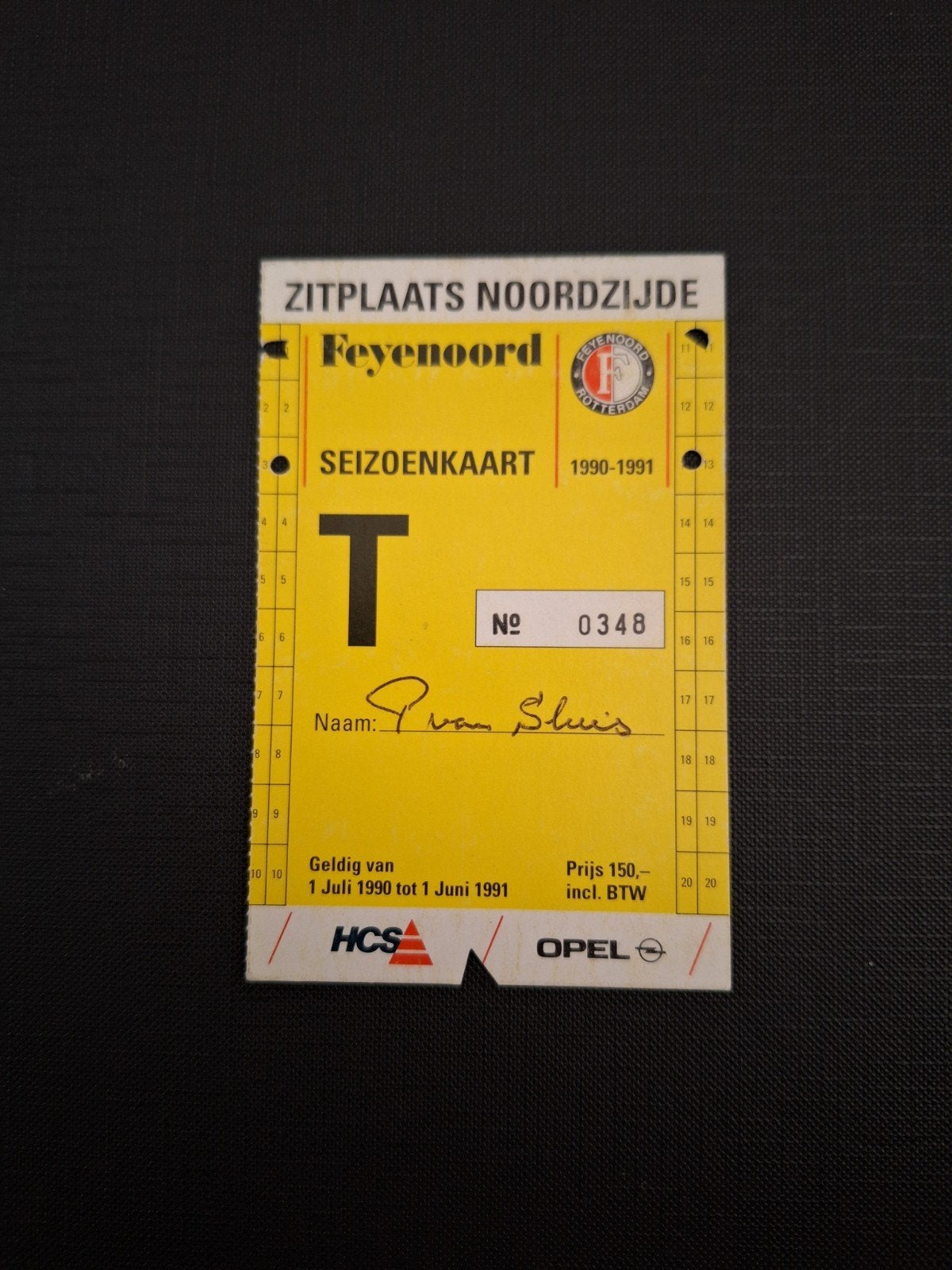 Seizoenskaart Feyenoord 1990-1991., Verzenden, Zo goed als nieuw, Feyenoord