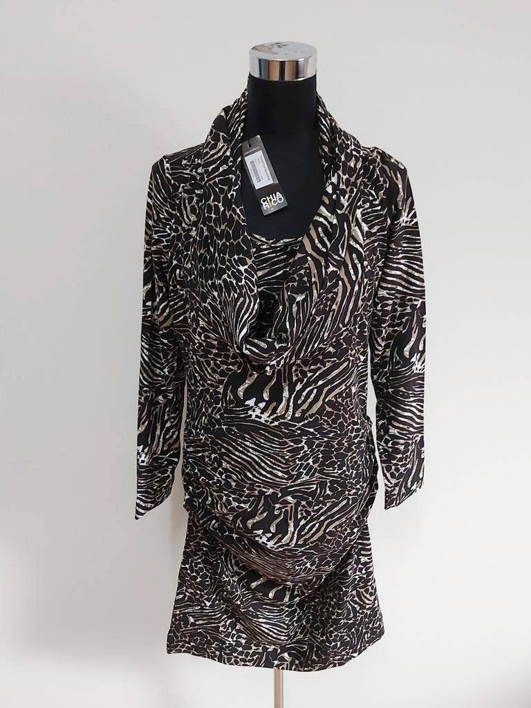 J32 - Nieuwe ChiaRico jurk maat L (1), Kleding | Dames, Ophalen of Verzenden, Nieuw, Onder de knie