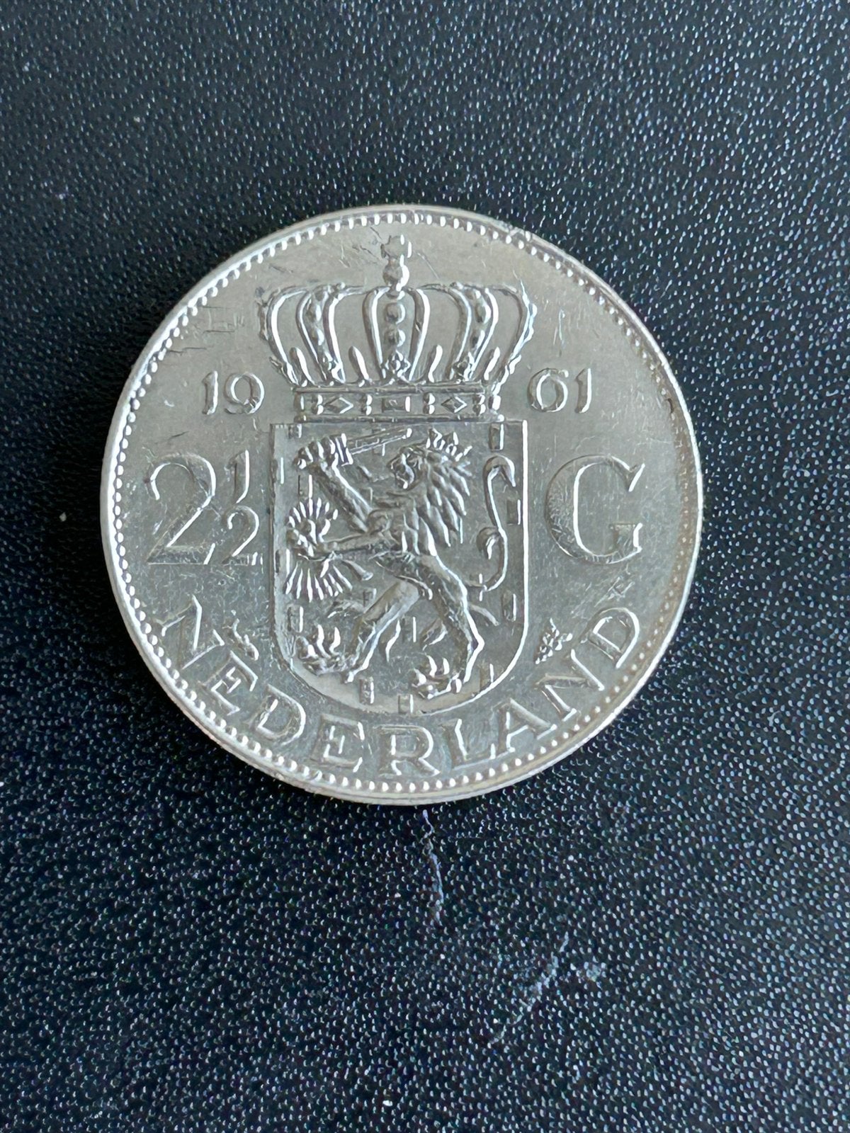 RIJKSDAALDER 1961 ZILVER SUPER MOOI  ., Koningin Juliana, Zilver, Ophalen of Verzenden, Losse munt